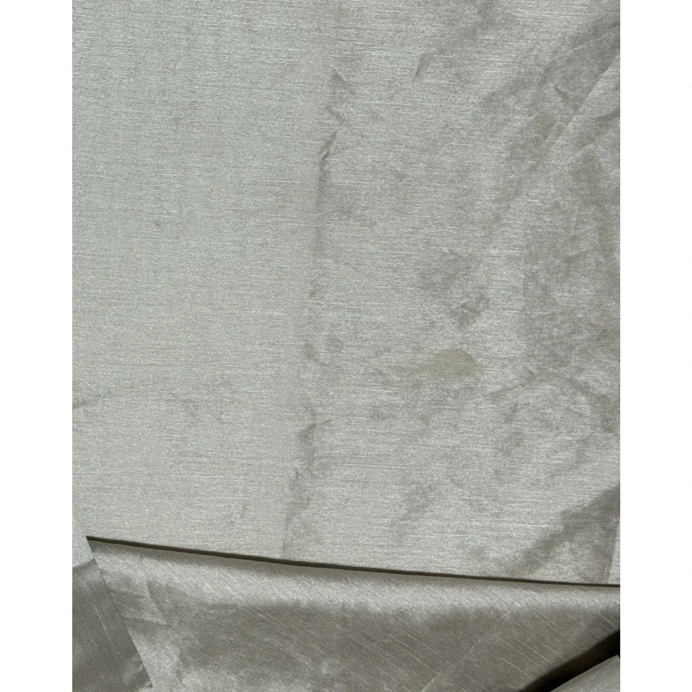 Hotel Collection Faux Silk Luxury Shower Curtain 72x72 Brown Beige Bordered Trim